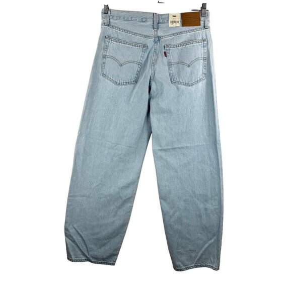 Levis baggy dad jeans light wash 90s retro relaxed retro boho sz 28 - Picture 2 of 11